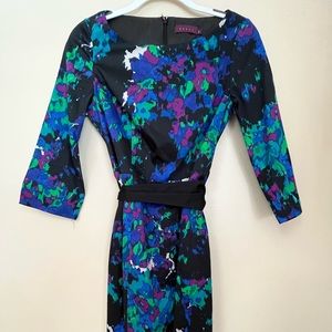Début Floral Midi Dress Size: 8